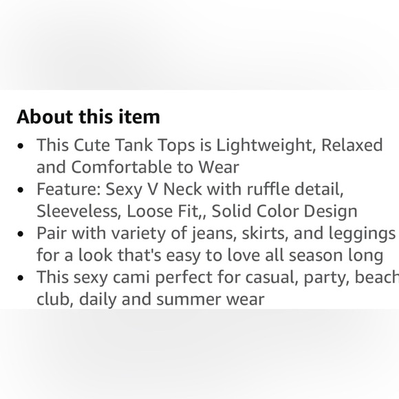 2 Astylish Women Sexy V Neck Casual Sleeveless Cami Tank Top w lace adjustable - Picture 10 of 16